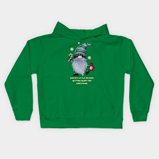 Santa's Little Helpers Getting Ready for Christmas Kids Hoodie